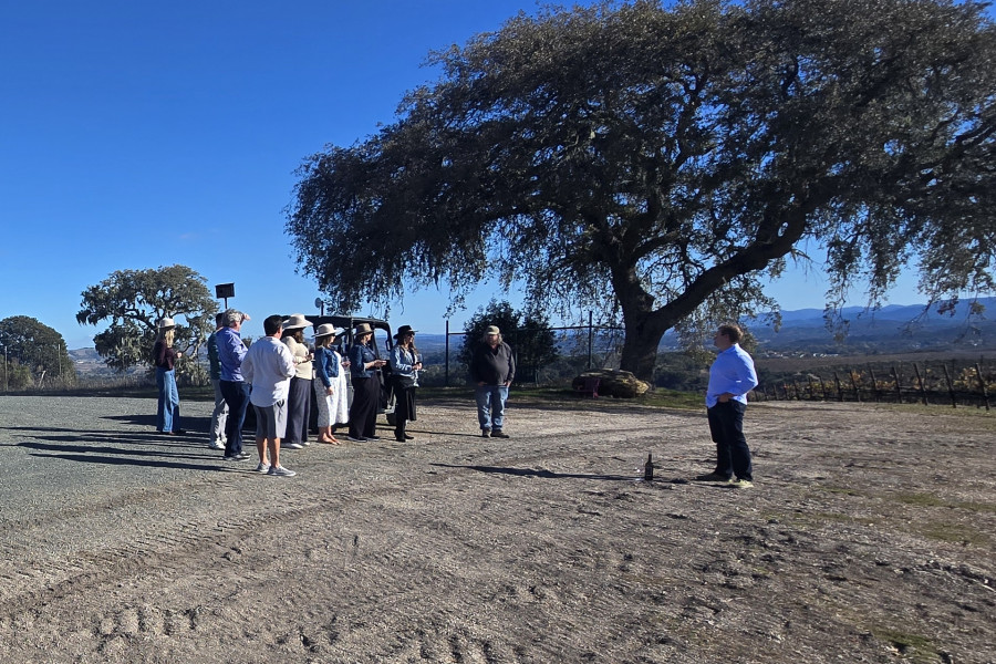 Corporate Group tasting with Andy Niner on Heart Hill, Niner Winery, Paso Robles 